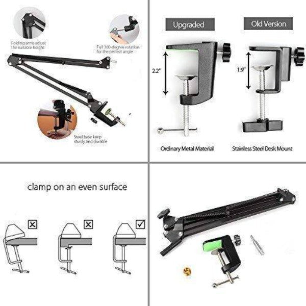 MAONO B01(BA20) Microphone Suspension Boom Scissor Arm Stand MAONO B01(BA20) Microphone Suspension Boom Scissor Arm Stand